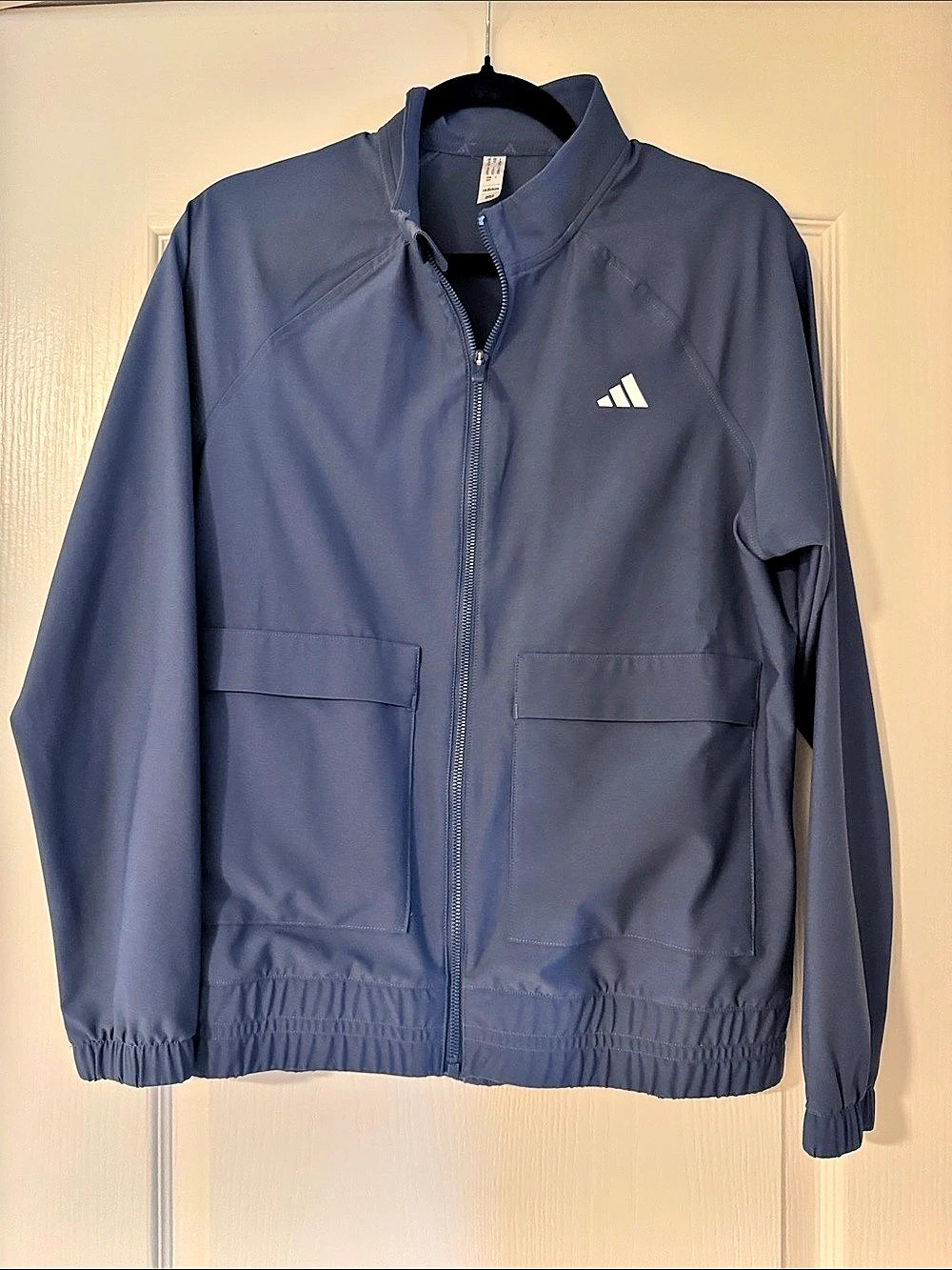 Women’s Adidas Lightweight Blue Jacket Size Medium Like New-